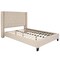 Merrick Lane Chenoa Upholstered Platform Bed with Button Tufted Headboard
